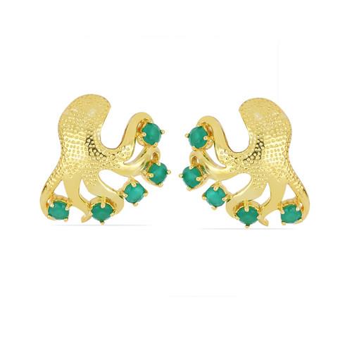 BUY GENUINE EMERALD  GEMSTONE FASHION EARRINGS